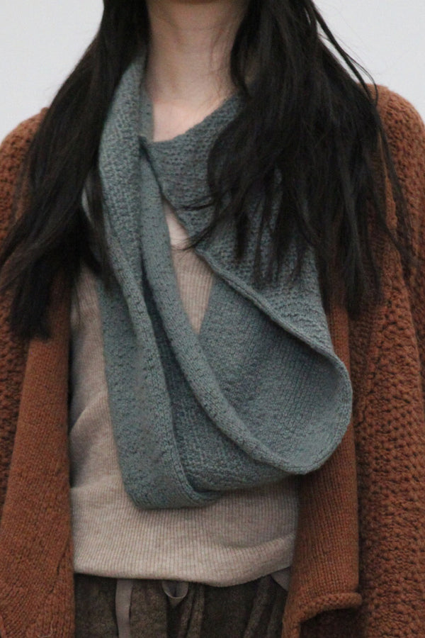 Daniel Andresen scarf AARON cyan PDA15 pure cashmere